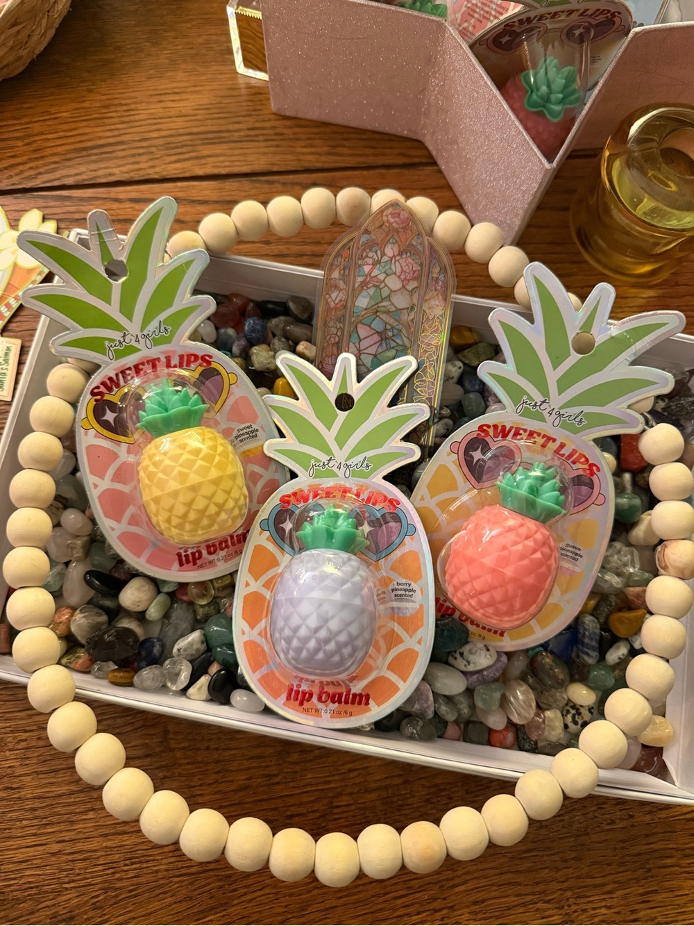 Sweet Lips Pineapple Lip Balm or bottom of feet hydration!